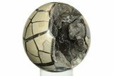 Polished, Septarian Geode Sphere - Madagascar #230407-1